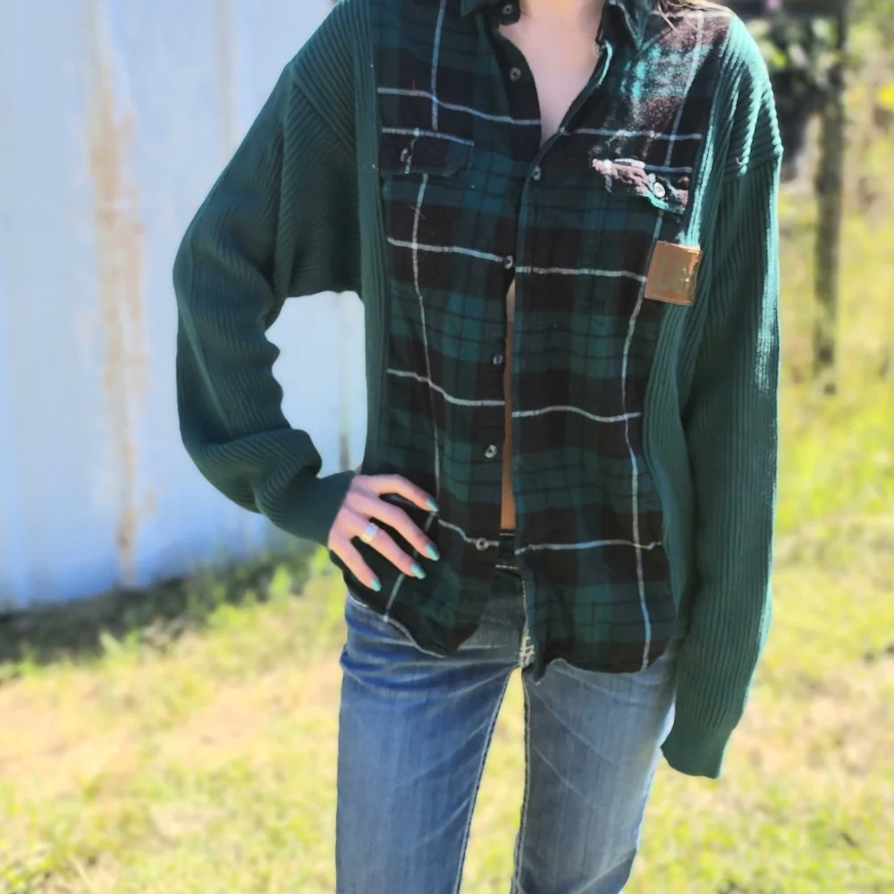 Sweater Flannel Rework - Picture 3 of 3